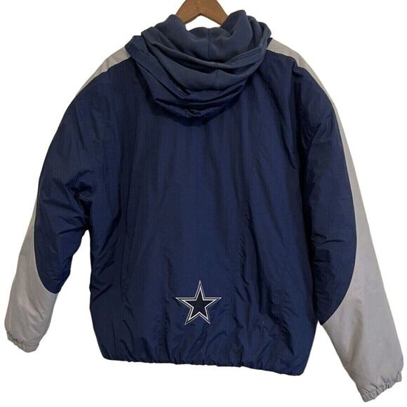 Dallas Cowboys Nike NFL Double Hooded Puffer Jacket Size XL RN 94878 CA 34428 - Picture 2 of 12